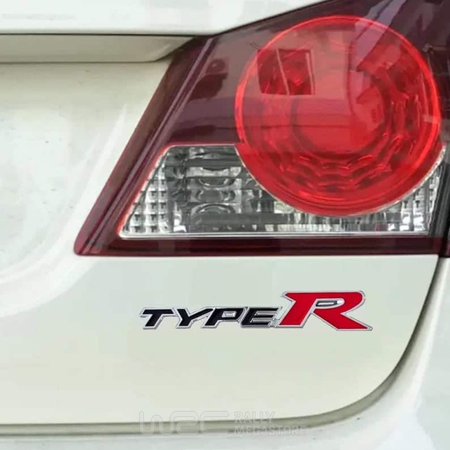 EMBLEME LOGO AUTOCOLLANT TYPE R POUR HONDA